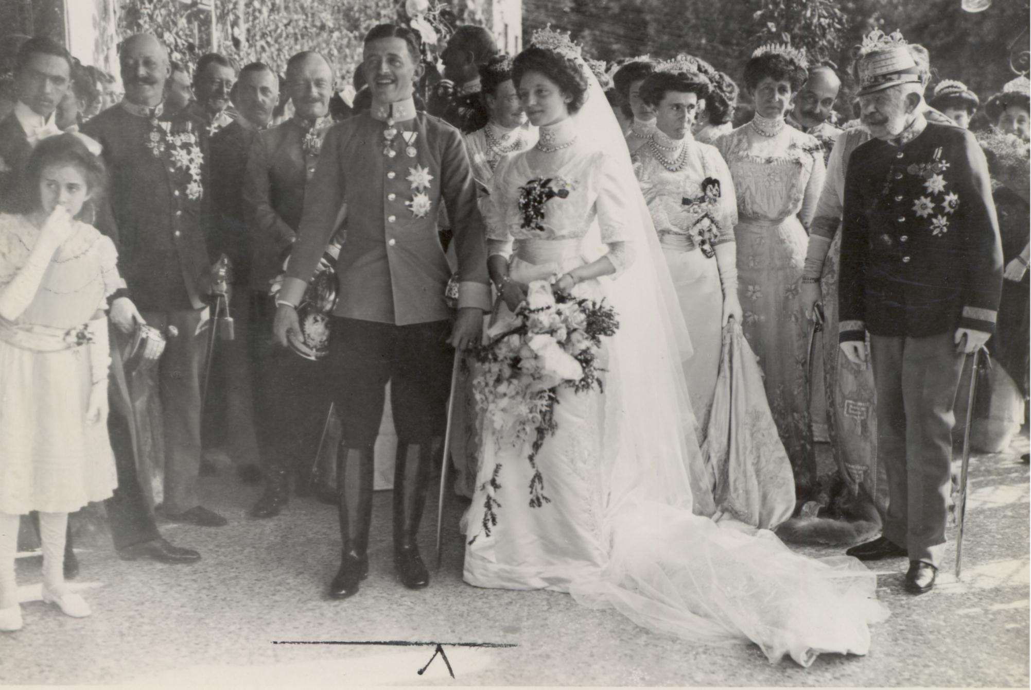 Hochzeitsfoto Kaiser Karl I und Kaiserin Zita